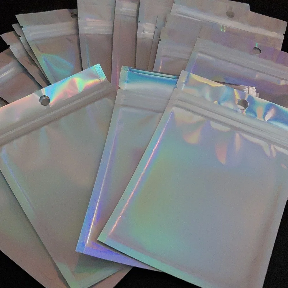 20ct. 4x6 Holographic Durable Gift Bags/Ziplock Storage Bags ✨️PRICE FIRM✨️